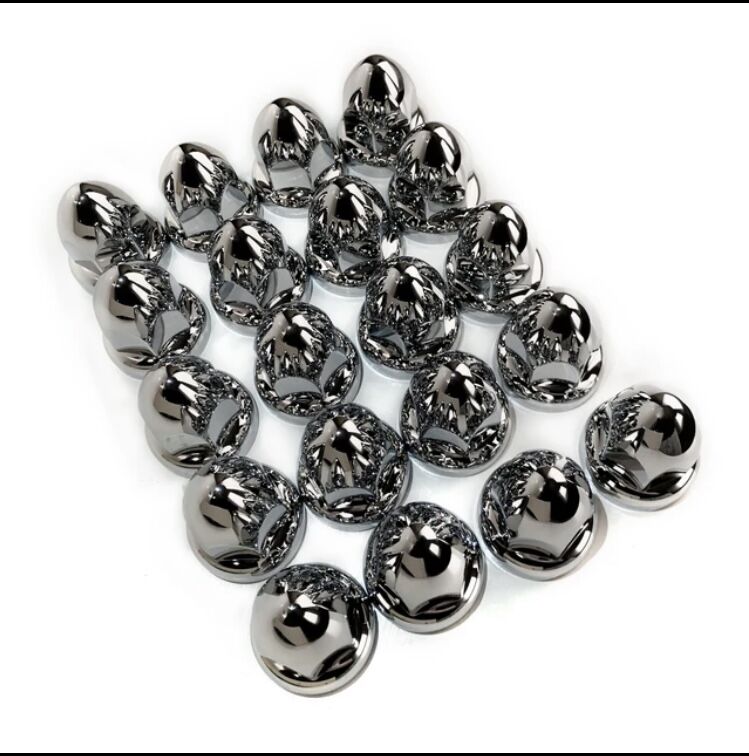 トンガリナットキャップ,33mm,20個,クローム,62mm | トラックストア