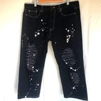ブラックデニムパンツ　M-0014