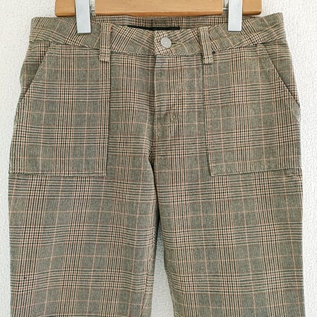 チェックパンツ(ウエスト67cm)　L-0019