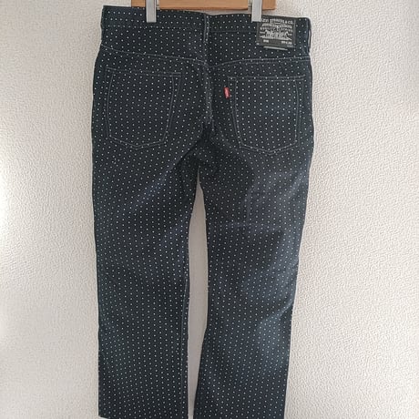 ドットデニムパンツ(W34)　M-0011