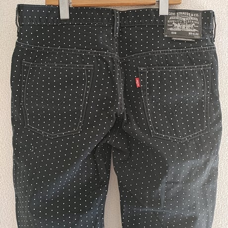 ドットデニムパンツ(W34)　M-0011
