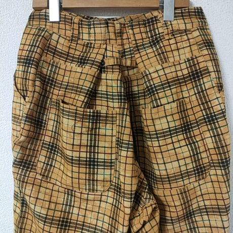 チェックパンツ(ウエスト84cm)　M-0006
