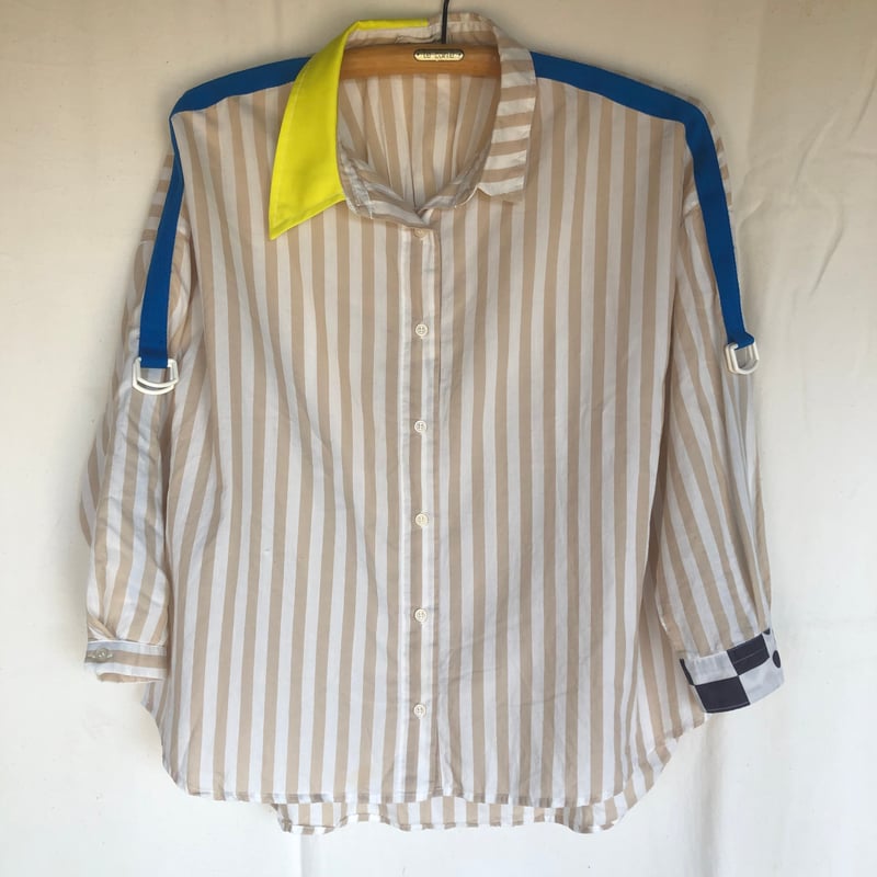 デザイン シャツ GRANCY Damage Docking DesignShirt ダメージ