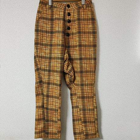 チェックパンツ(ウエスト84cm)　M-0006