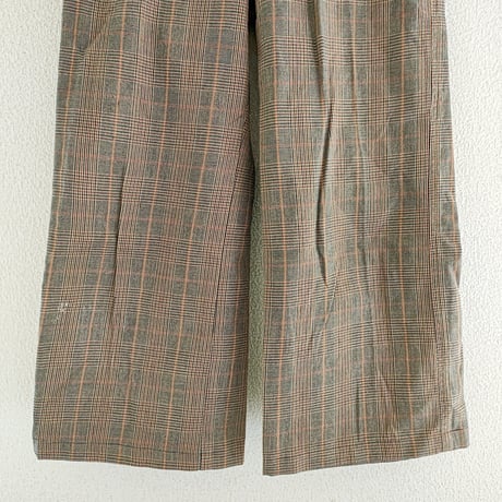 チェックパンツ(ウエスト64cm)　L-0008