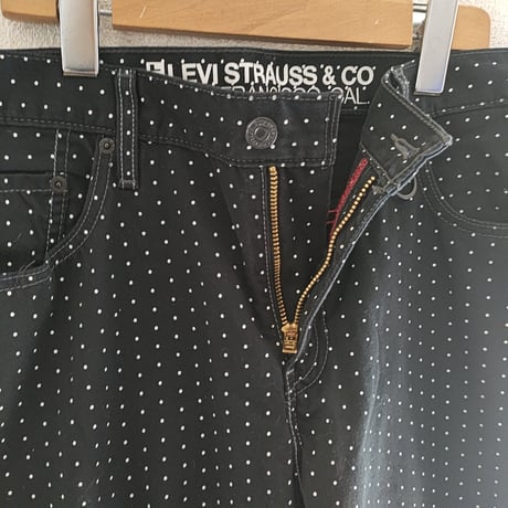 ドットデニムパンツ(W34)　M-0011