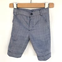 ブラック チェック ハーフパンツ(90cm)　B-0068