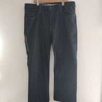 ドットデニムパンツ(W34)　M-0011
