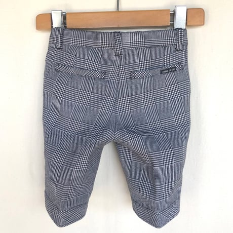 ブラック チェック ハーフパンツ(90cm)　B-0068