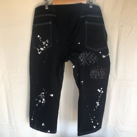 ブラックデニムパンツ　M-0014