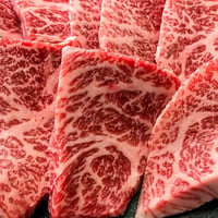 【米沢牛・山形牛 焼肉用】霜降り牛カルビ／超熟大トロカルビセット（各300g 合計600g）