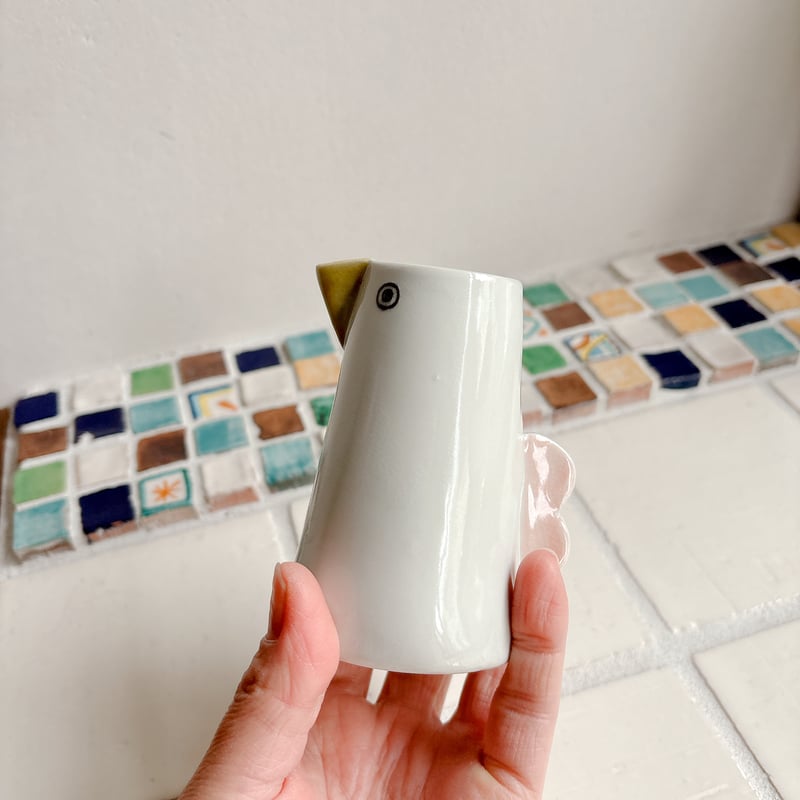 鳥と枝の陶器製花瓶 楽天市場】【LINE700円オフ】Kingfisher BudVase カワセミ 小花入れ