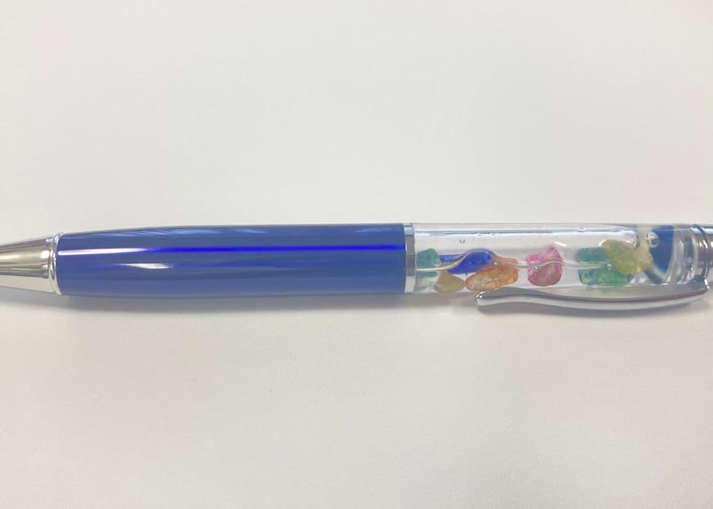 太めハーバリウムボールペン(navy) | MAHALOHA STORE