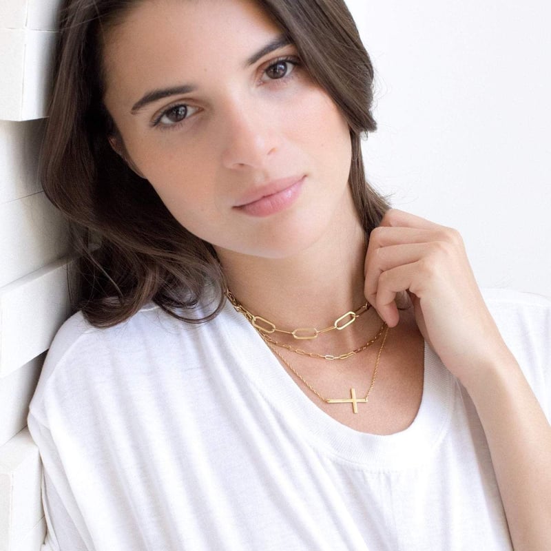 Jennifer Zeuner テレサネックレス・ゴールド | Pocketle 