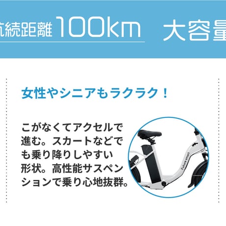 Future smart 20インチ（特定小型原動機付自転車）保安基準適合性能等取得 保安部品標準装備