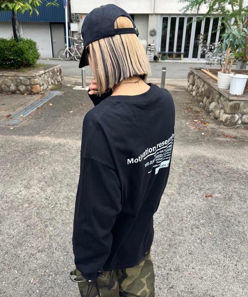 back logo over long-T/3color | owndaily