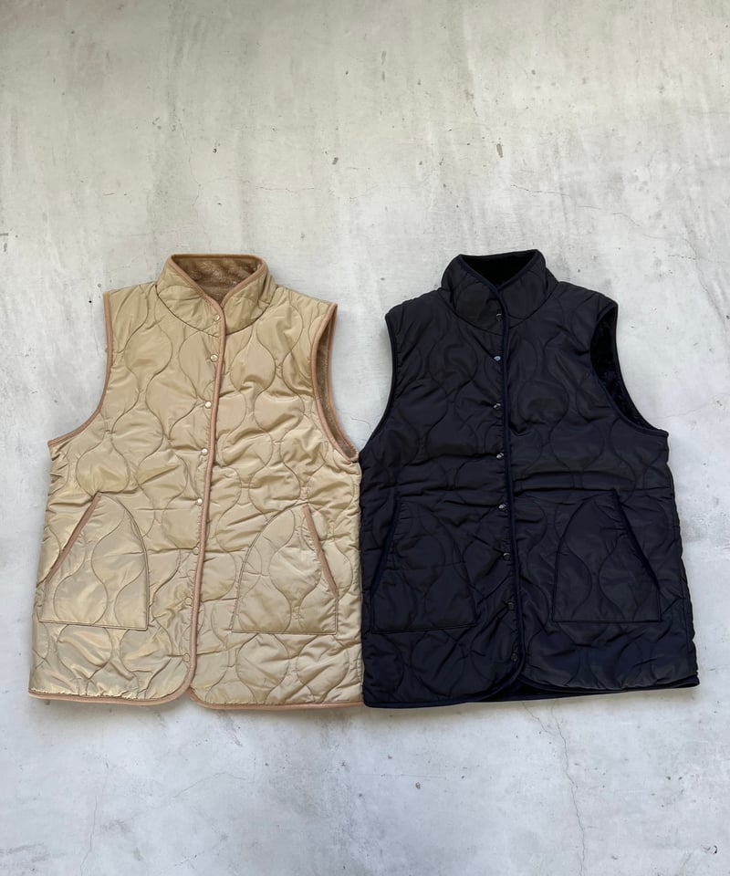 reversible vest（boa × quilting）/2color | owndaily