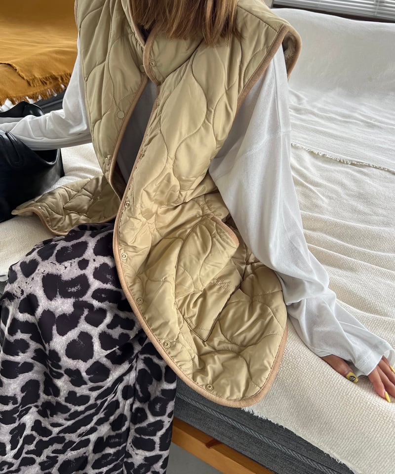 reversible vest（boa × quilting）/2color | owndaily