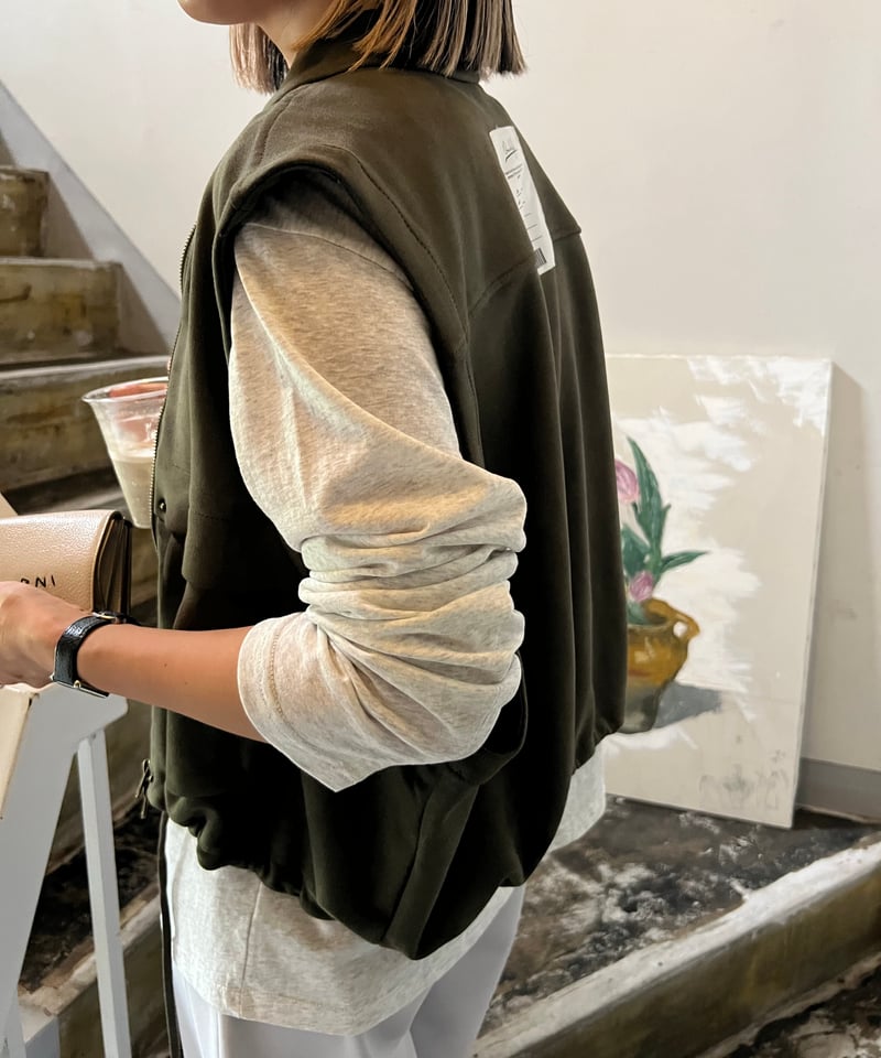 KAJA REALISTIC SUEDE VEST OVY フェイクスウェード