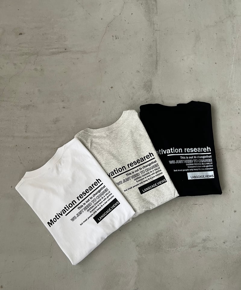 一部予約】back logo over long-T/3color | owndaily