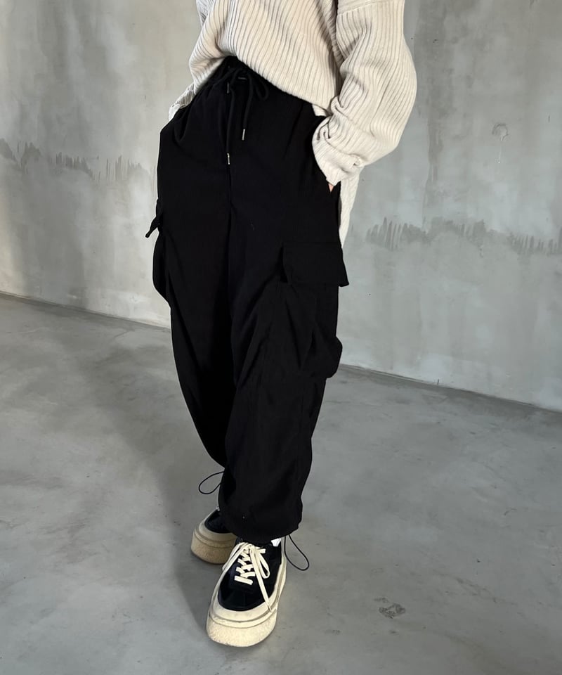corduroy cargo pants/3color 2size | owndaily