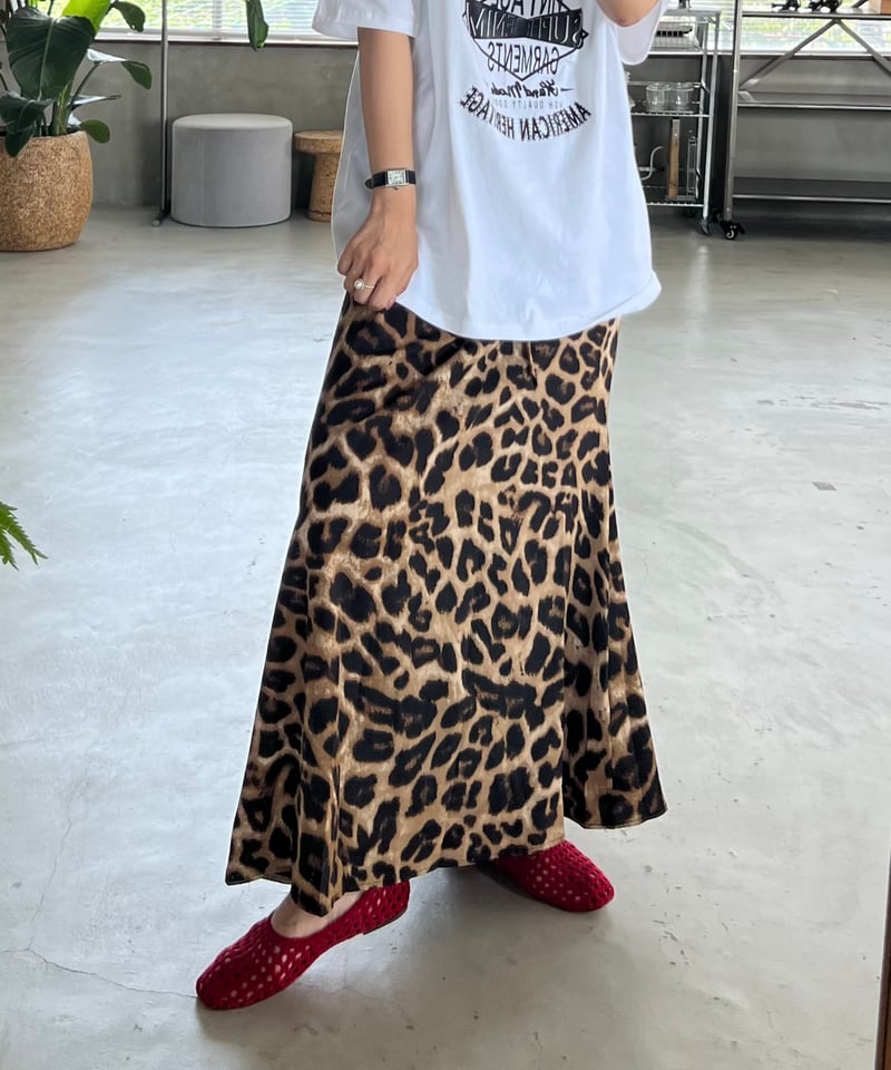 leopard loose skirt/2color | owndaily