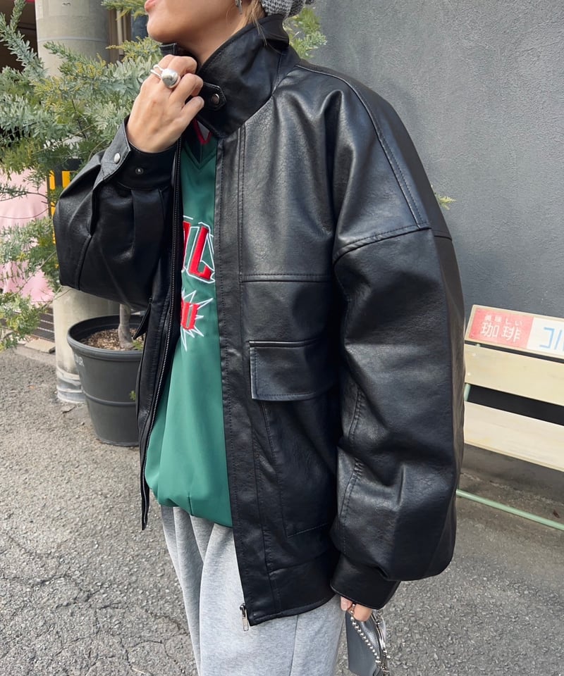 ジャケット・アウター vintage big silhouette china jacket vintage big silhouette china jacket