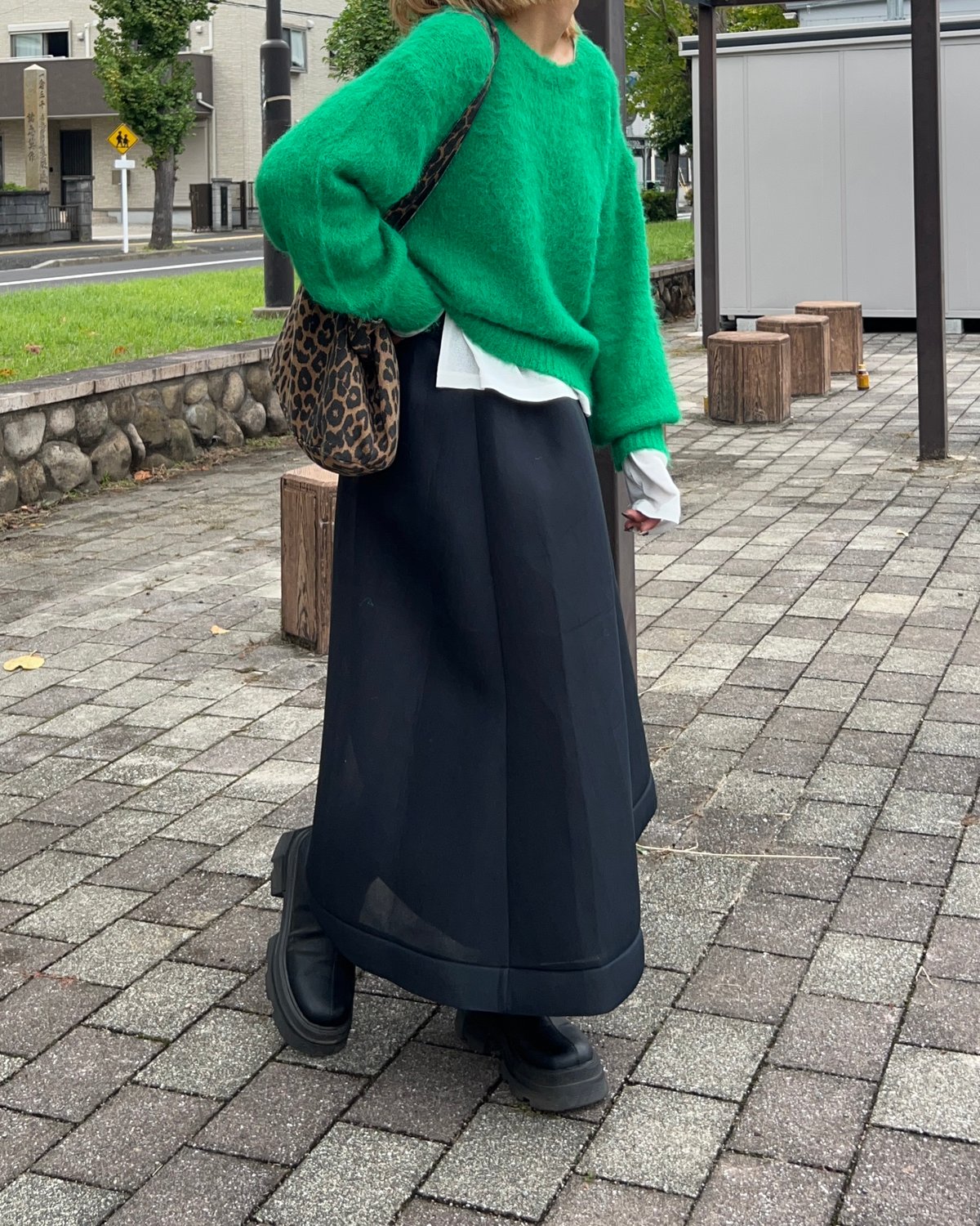 sheer layered flare skirt | owndaily