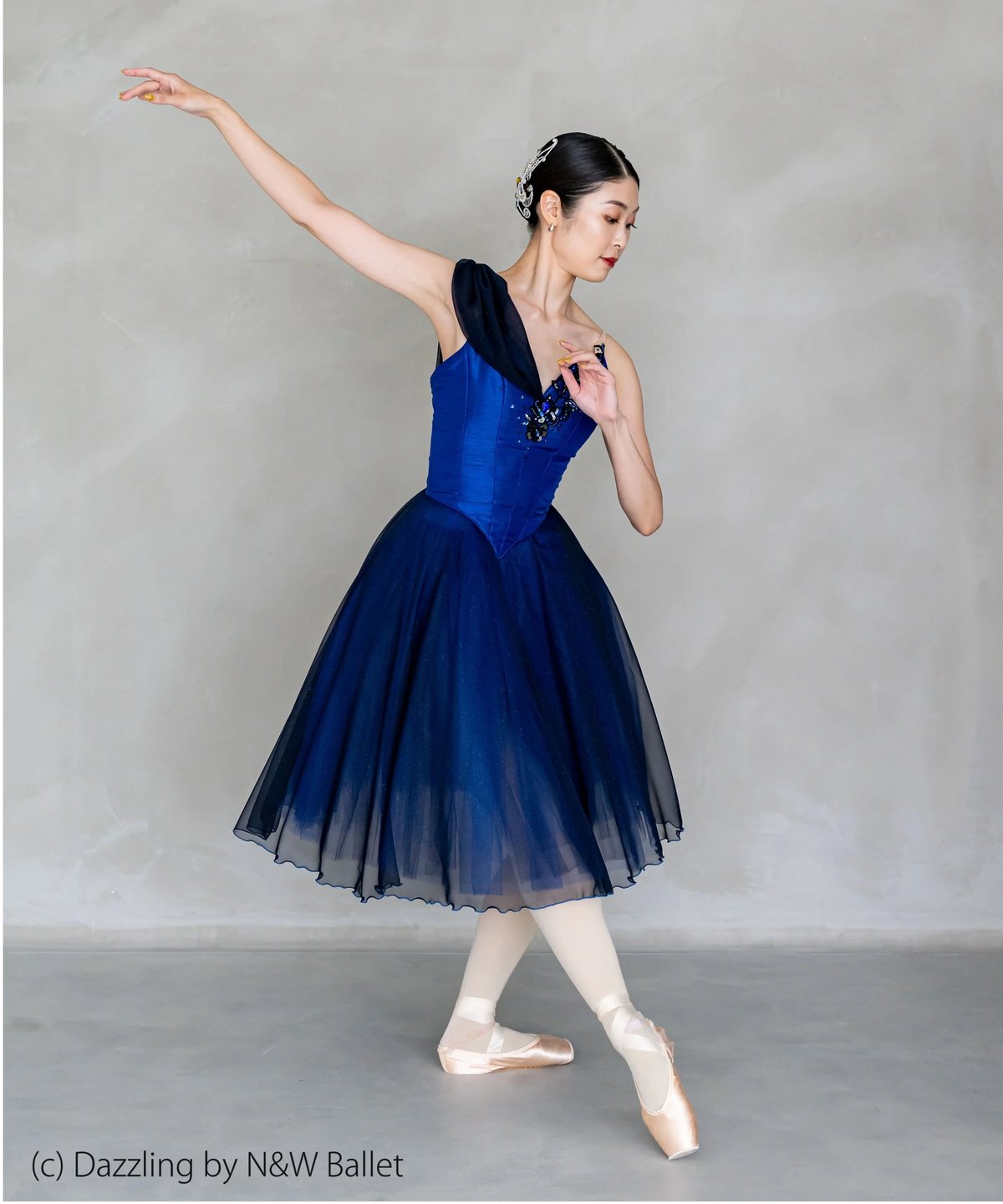 バレエ チュチュ ブルー ネイビーブルーのロマンチックチュチュ | Jardin des Costumes, Renta