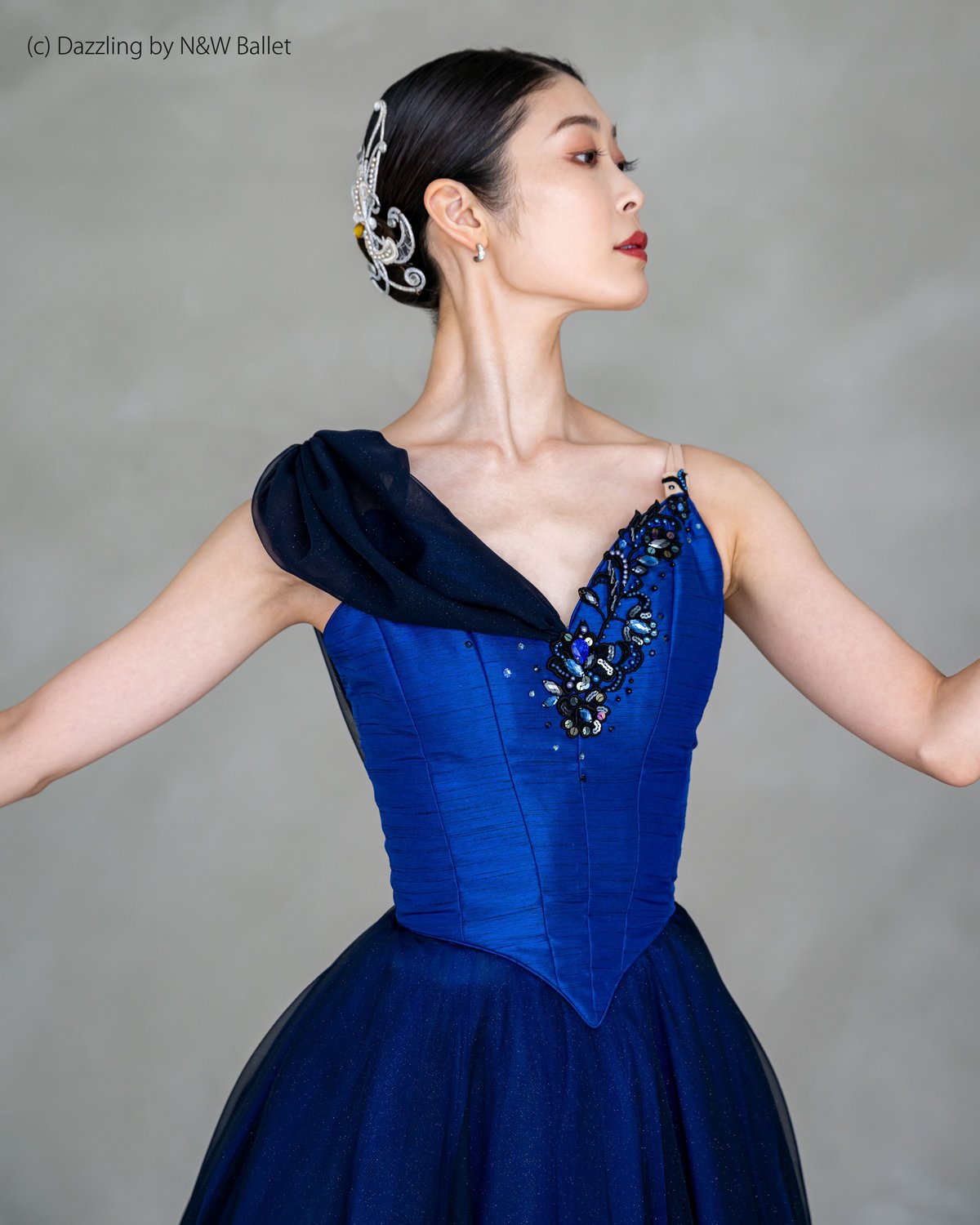 ネイビークラシックチュチュ ネイビーブルーのロマンチックチュチュ | Jardin des Costumes