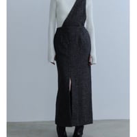 GRISselected ワンショルダージップスリットスカート