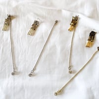 メッシュ×ロンデルlongピアス／イヤリング