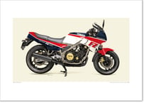 A2規格サイズ愛蔵版プリント  1985 YAMAHA FZ750 / #2101059HQ