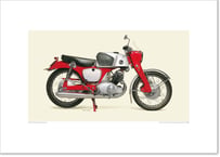 A2規格サイズ愛蔵版プリント  1960 Honda Benly CB92 Super Sport / #2101009HQ