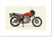 A2規格サイズ愛蔵版プリント  1974 Honda Dream CB400 Four / #2101041HQ
