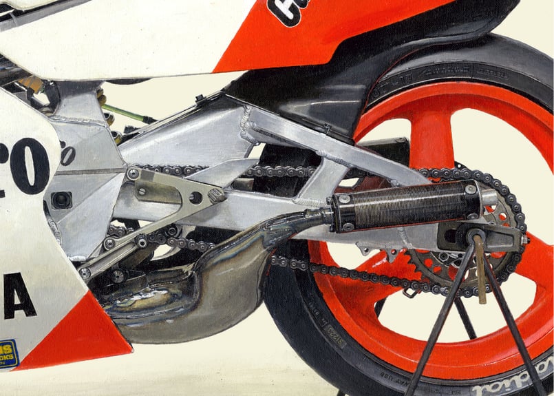 A2/B2規格サイズ愛蔵版プリント 1986 YAMAHA YZR500 (0W81) - M