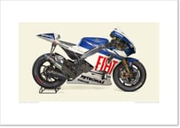 A2/B2規格サイズ愛蔵版プリント 2010 YAMAHA YZR-M1 (0WS9) - Fiat Yamaha Team *Fully cowled / #2508107HQs