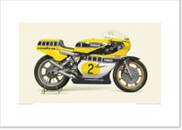 A2規格サイズ愛蔵版プリント 1978 YAMAHA YZR500 (0W35K) *Fully cowled  / #2508105HQs