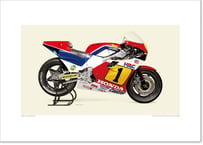 A2規格サイズ愛蔵版プリント 1984 Honda NSR500 (NV0A) / #2101057HQ