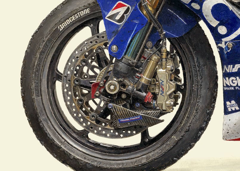 A2/B2規格サイズ愛蔵版プリント 2022 Honda CBR1000RR-R Firebl