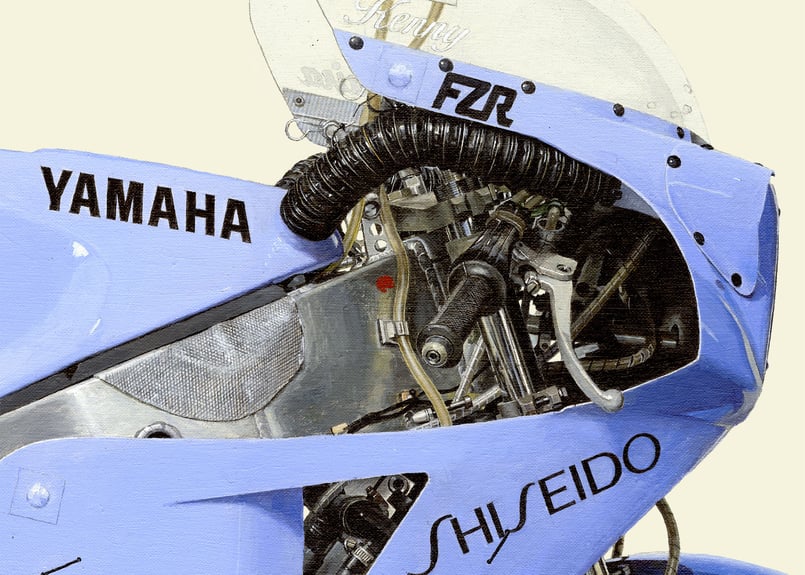 A2/B2規格サイズ愛蔵版プリント 1985 YAMAHA FZR750 (0W74) -