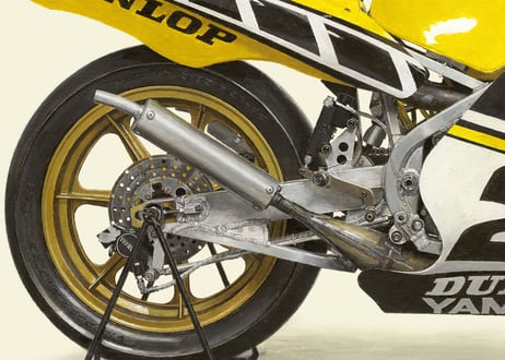 A2/B2規格サイズ愛蔵版プリント   1984 YAMAHA YZR700 (0W69) / #3310135HQ