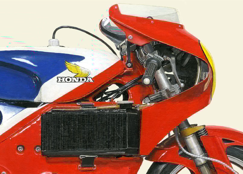 A2/B2規格サイズ愛蔵版プリント 1979 Honda NR500 (NR1) / #330