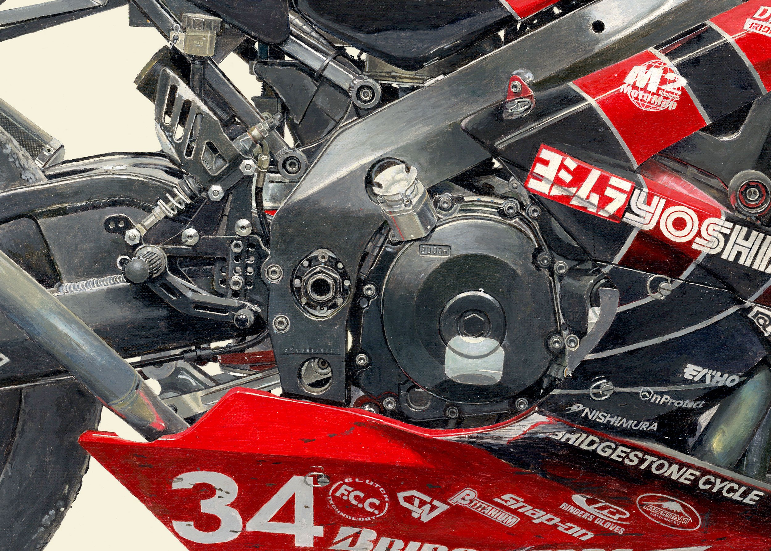 A2/B2規格サイズ愛蔵版プリント 2007 SUZUKI GSX-R1000 (XRF4)