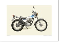 A2規格サイズ愛蔵版プリント  1973 Honda Bials TL125 / #2101038HQ