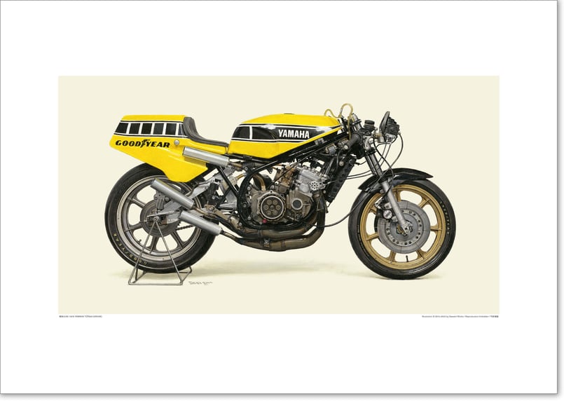 ヤマハ　アスカモデル A2規格サイズ愛蔵版プリント 1978 YAMAHA YZR500 (0W35K) / #2