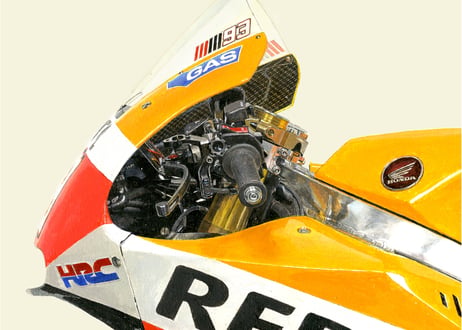 A2/B2規格サイズ愛蔵版プリント 2014 Honda RC213V - Repsol Honda Team / #3011126HQ