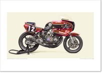 A2/B2規格サイズ愛蔵版プリント 1993 KAWASAKI ZXR-7 Ito Ham