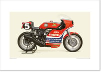 A2規格サイズ愛蔵版プリント 1976 Honda RCB1000 / #2101043HQ