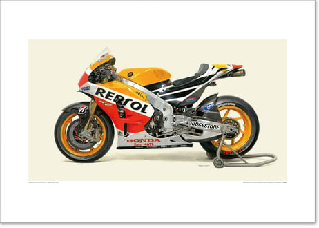 A2/B2規格サイズ愛蔵版プリント 2014 Honda RC213V - Repsol Honda Team / #3011126HQ